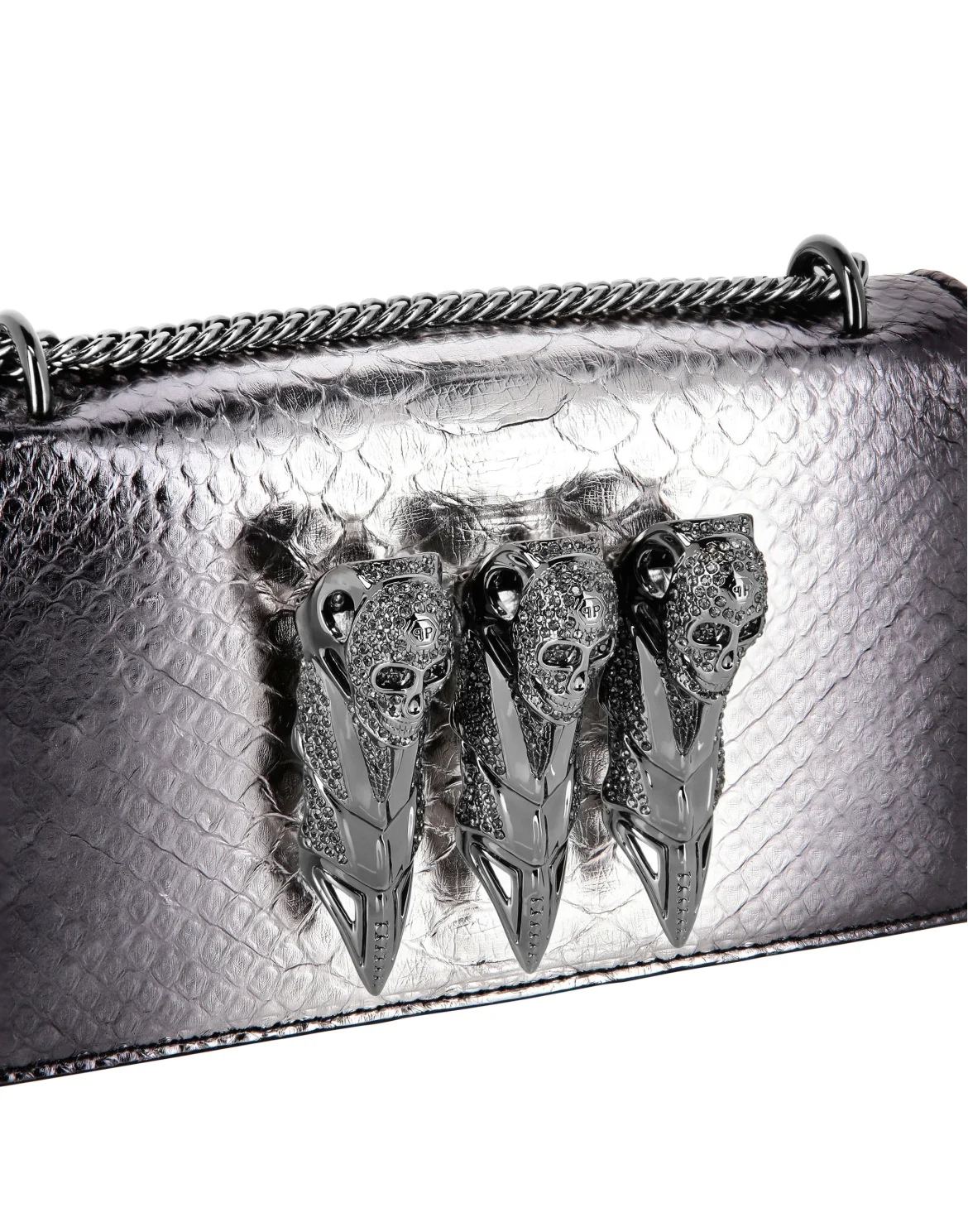 Small Python Shoulder Bag, цвет: Черный