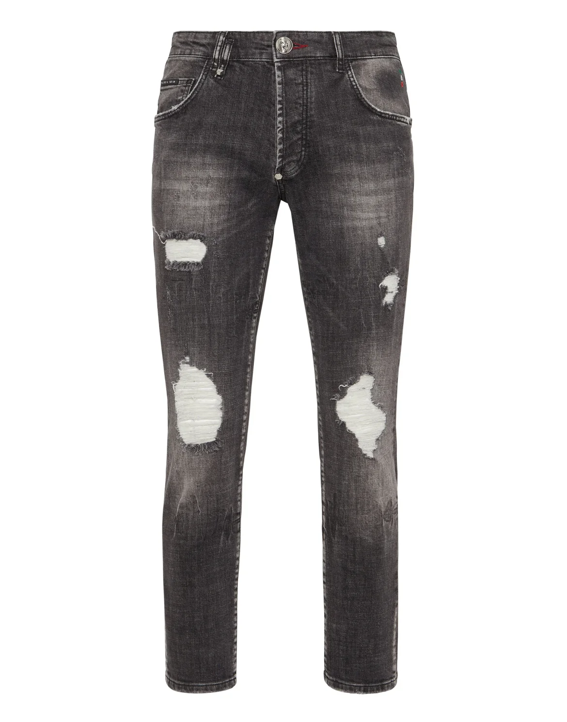 Denim Trousers Skinny Fit Lion Circus, цвет: Черный