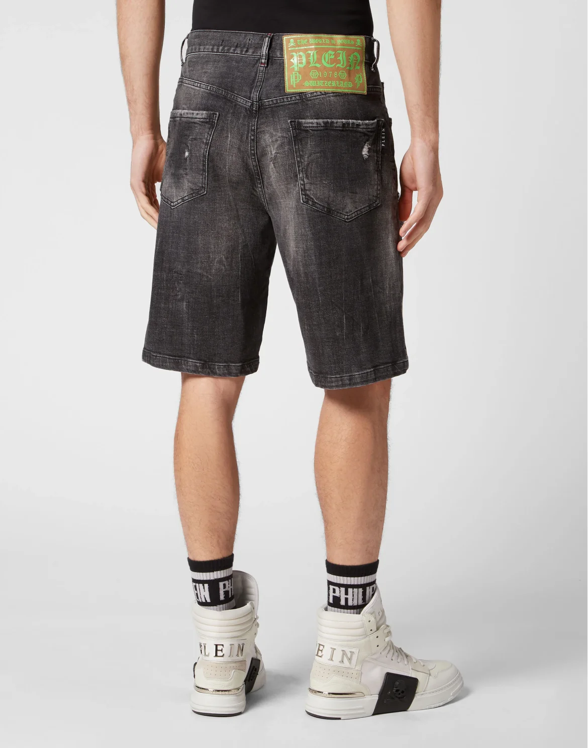 Denim Shorts Formentera Fit Skull&Bones, цвет: Черный