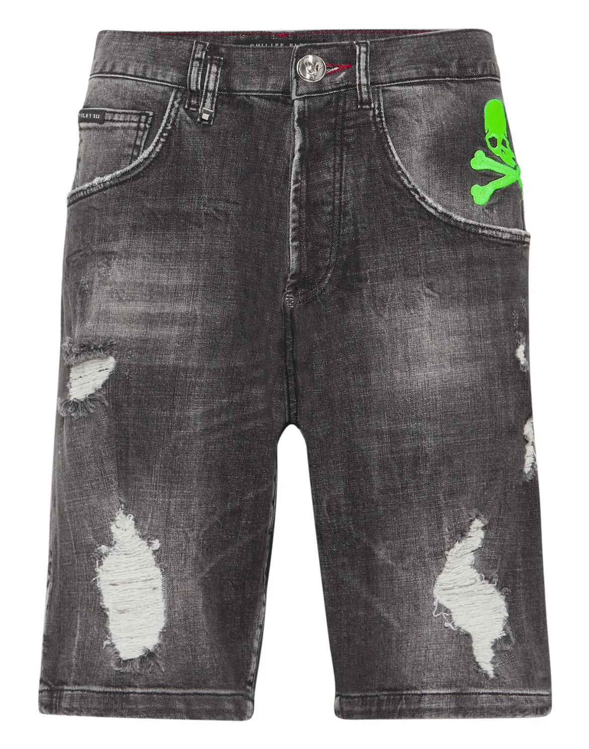 Denim Shorts Formentera Fit Skull&Bones, цвет: Черный
