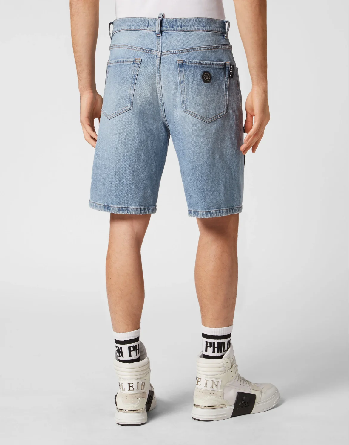 Denim Shorts Formentera Fit Smile Graffiti, цвет: Синий