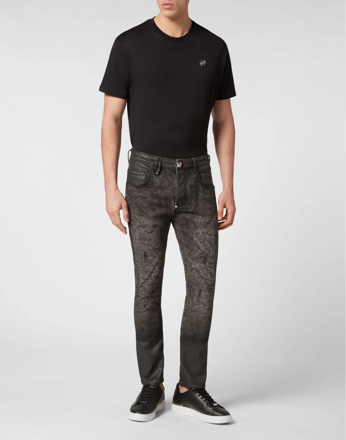 Denim Trousers Skinny Fit, цвет: Черный