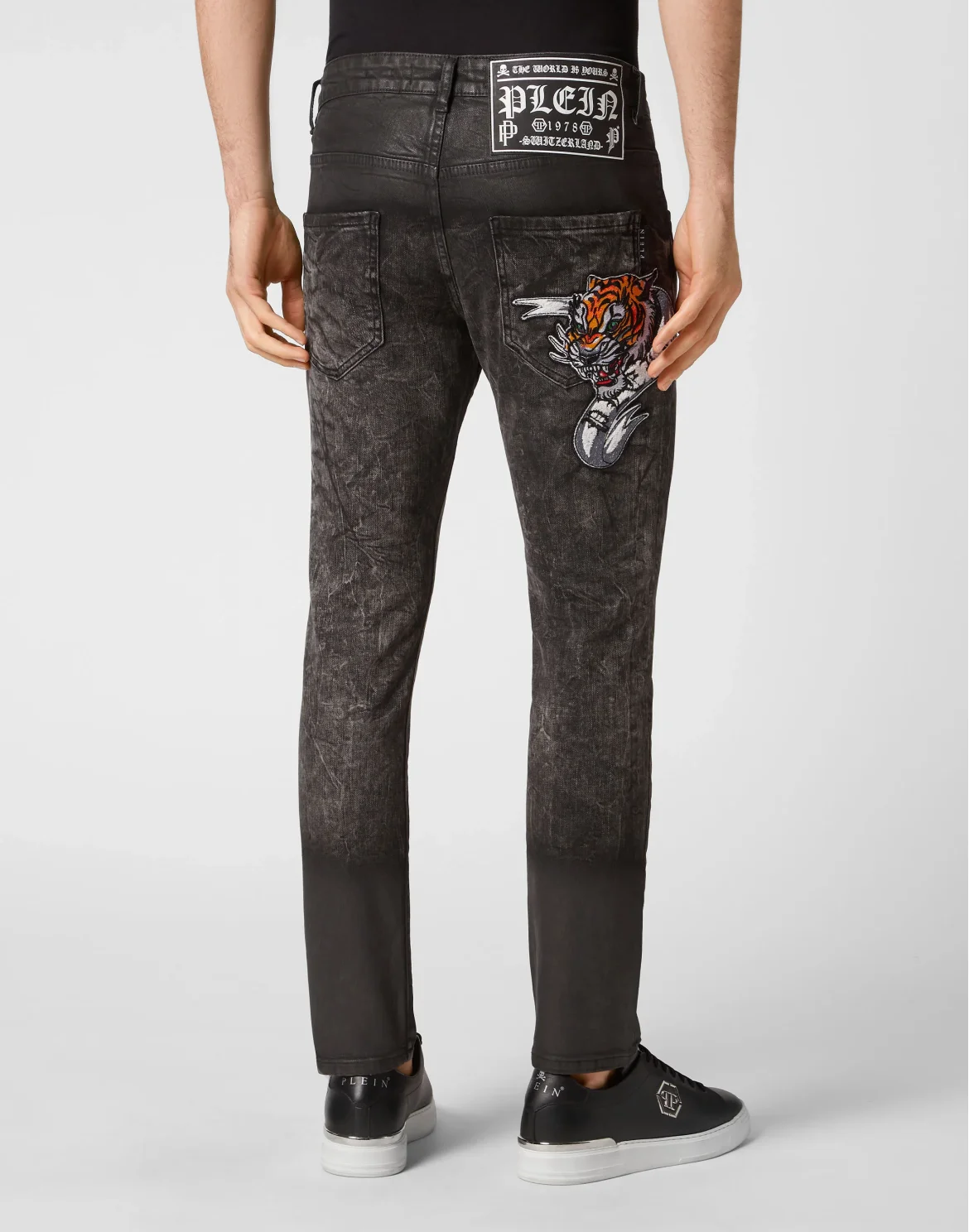 Denim Trousers Skinny Fit, цвет: Черный