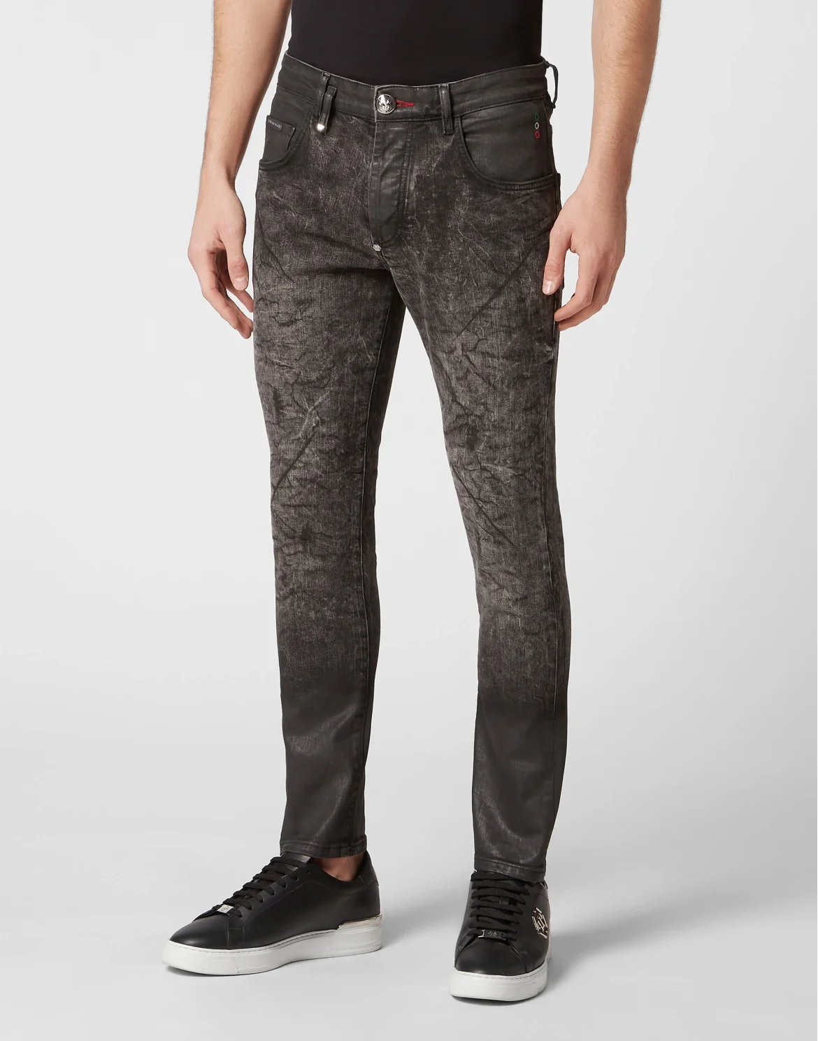 Denim Trousers Skinny Fit, цвет: Черный