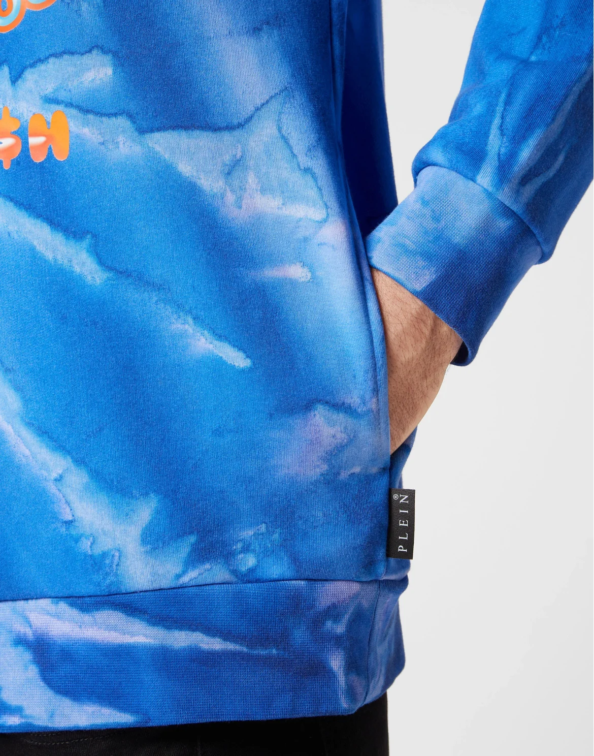 Tie-dye Hoodie sweatshirt Tutti Frutti, цвет: Синий