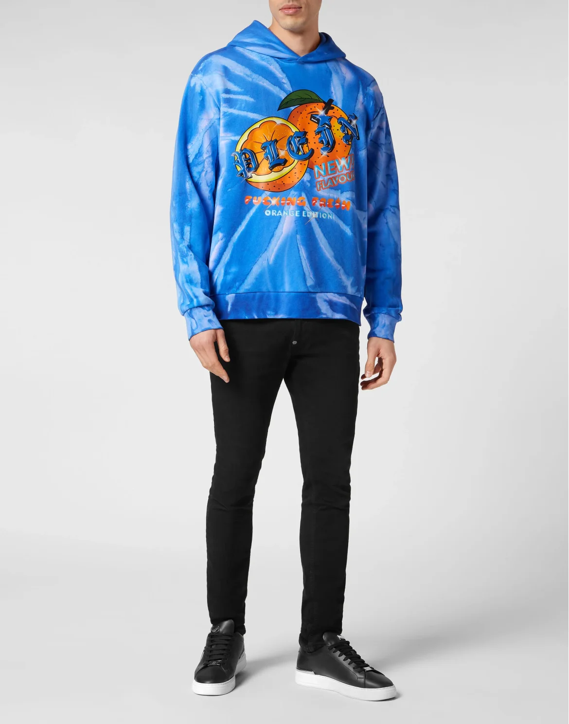 Tie-dye Hoodie sweatshirt Tutti Frutti, цвет: Синий