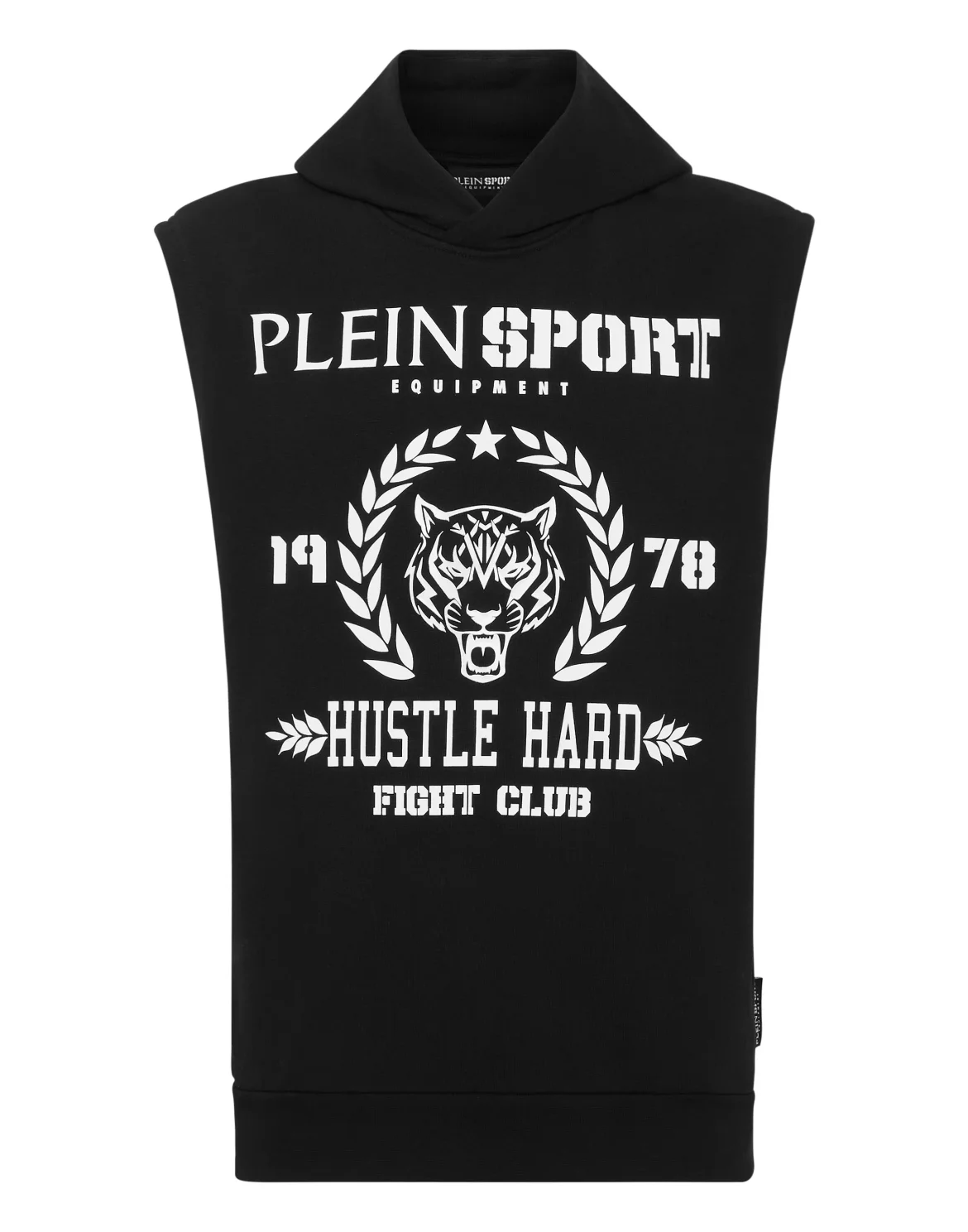 Sleeveless Hoodie sweatshirt Tiger, цвет: Черный