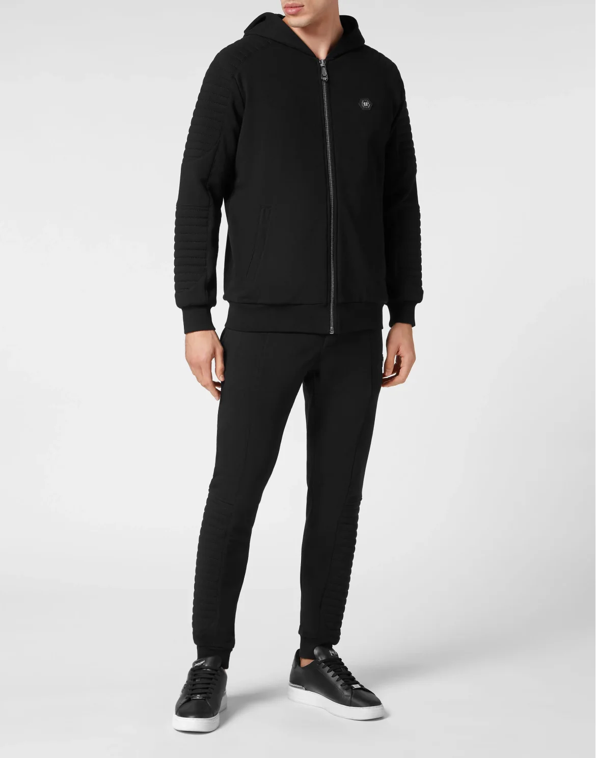 Jogging Hoodie Cuts, цвет: Черный