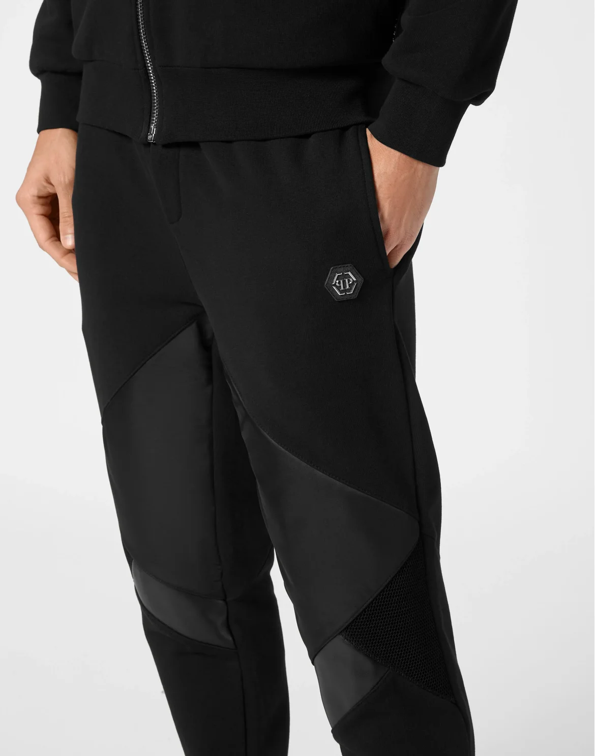 Jogging Tracksuit: Top/Trousers Gothic Plein, цвет: Черный