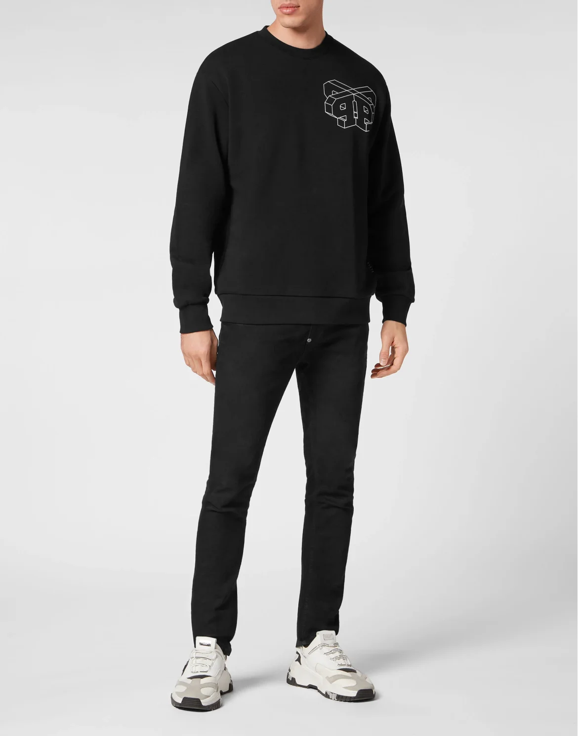 T-shirt Round Neck SS Wire Frame, цвет: Черный