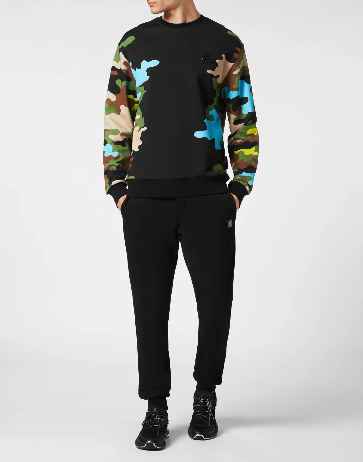 Sweatshirt LS Camouflage, цвет: Черный