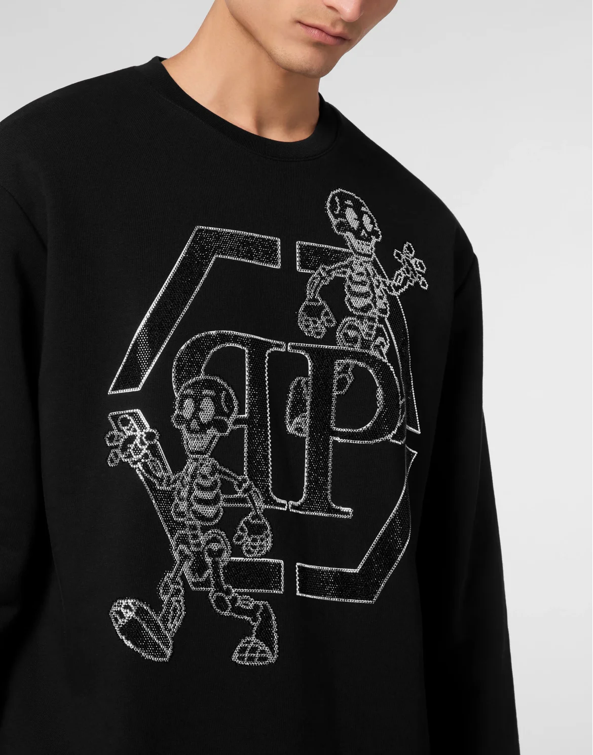 Sweatshirt LS Skeleton, цвет: Черный