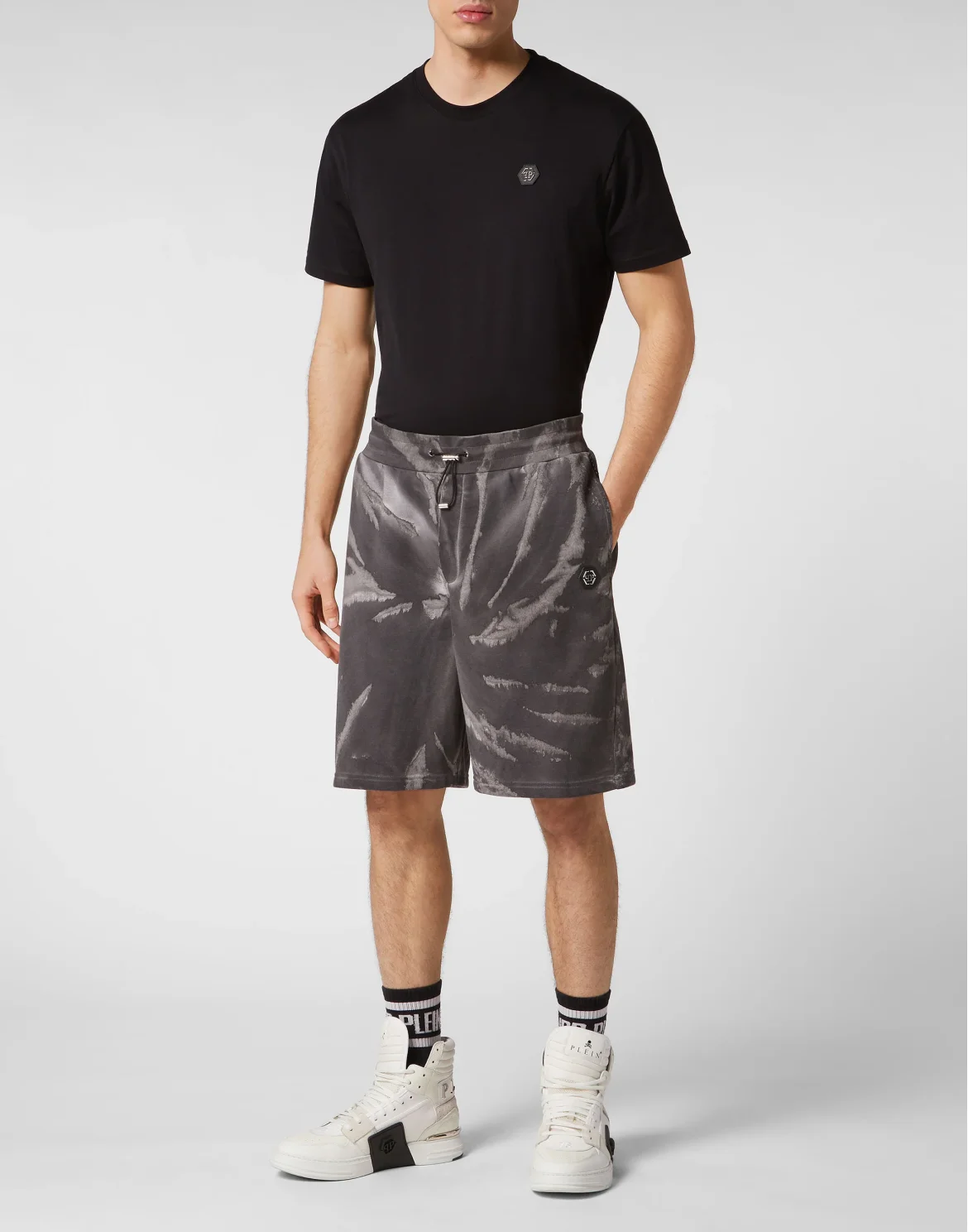 Tie-dye Shorts Tutti Frutti, цвет: Черный