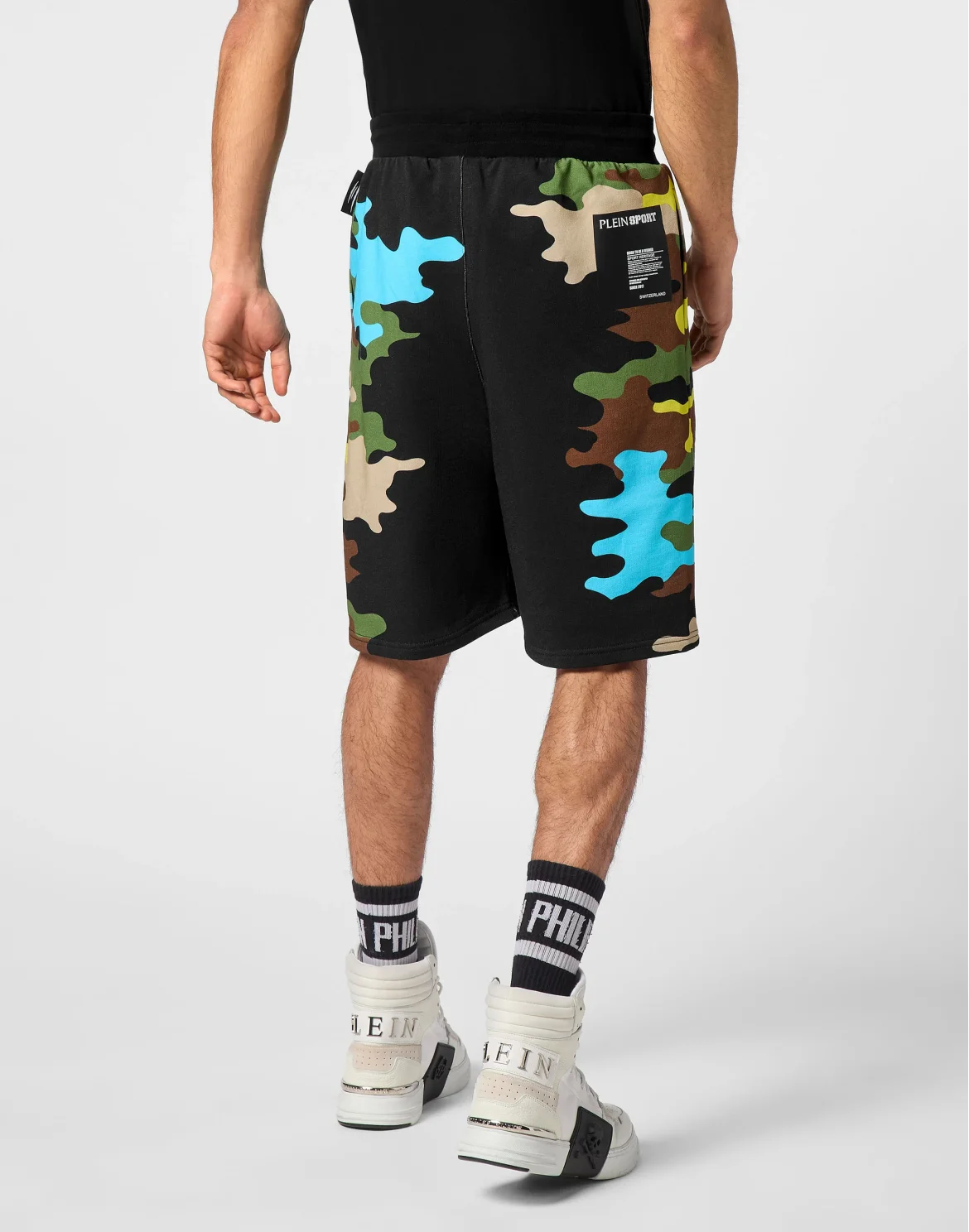 Jogging Shorts Camouflage, цвет: Черный