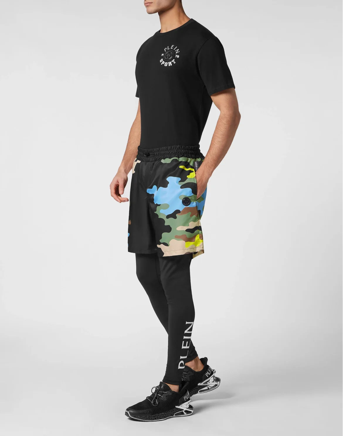 Running Pants Camouflage, цвет: Черный