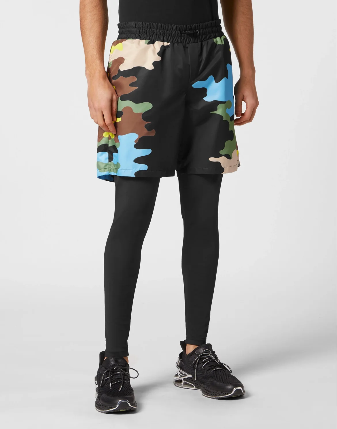 Running Pants Camouflage, цвет: Черный