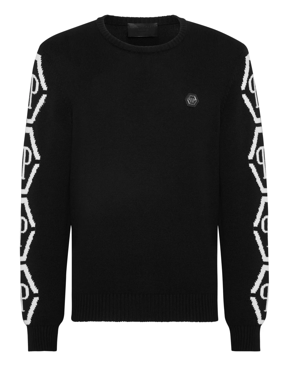 Knit Roundneck Hexagon, цвет: Черный