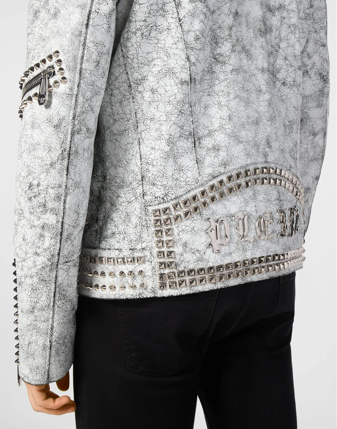 Leather Jacket Studs, цвет: Белый