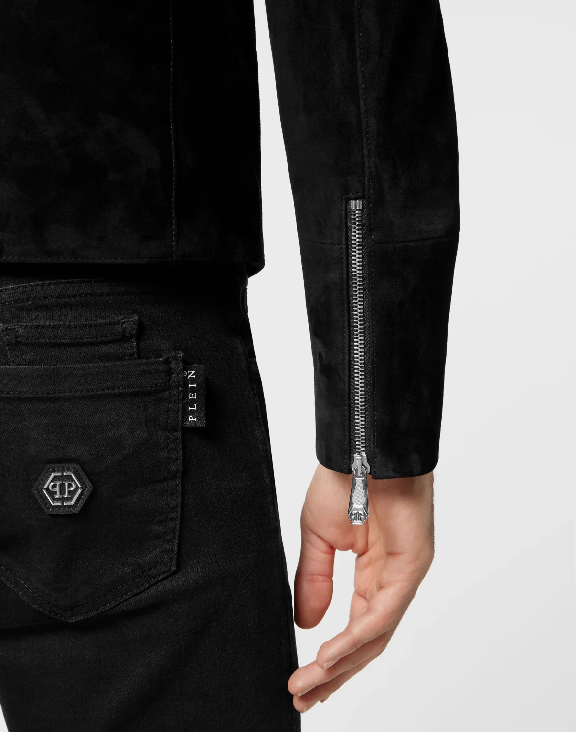 Suede Moto Jacket, цвет: Черный