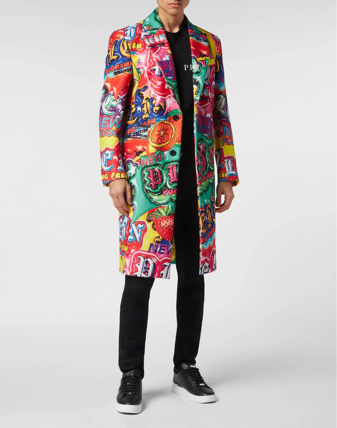 Wool Long Coat Tutti Frutti, цвет: Мультиколор