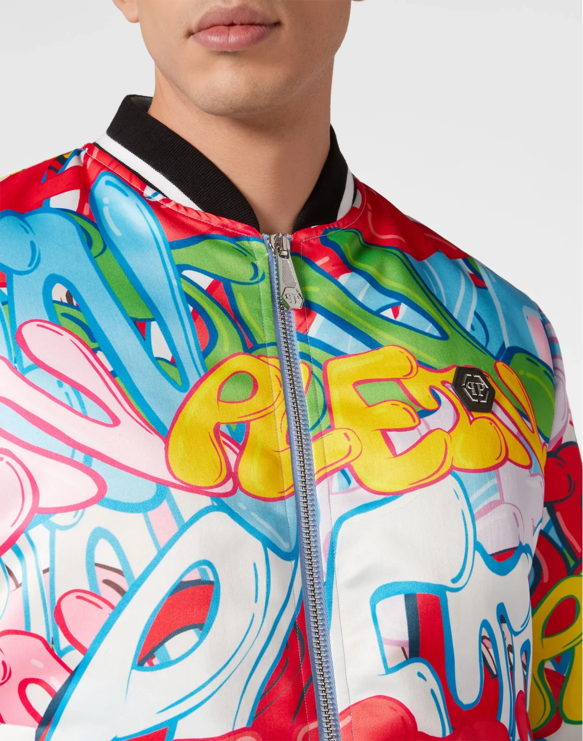 Satin Bomber Bombing Graffiti, цвет: Мультиколор