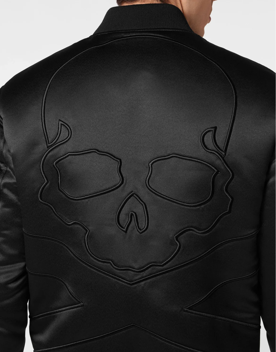 Satin Top Gun Bomber Tattoo, цвет: Черный