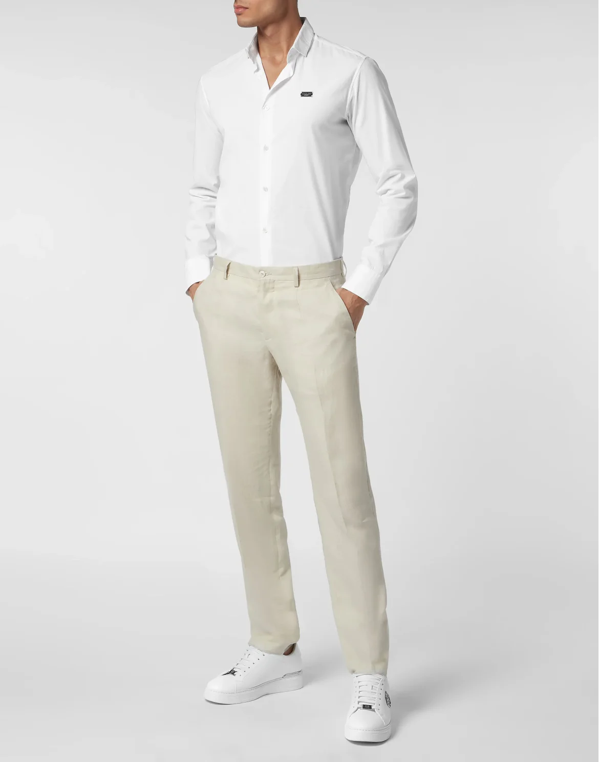 Linen Long Trousers Gigolò fit, цвет: Бежевый