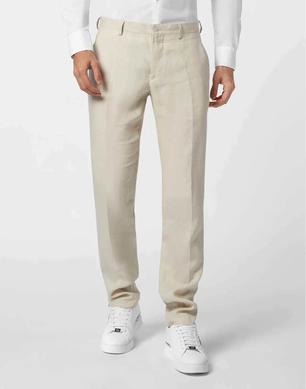 Linen Long Trousers Gigolò fit, цвет: Бежевый