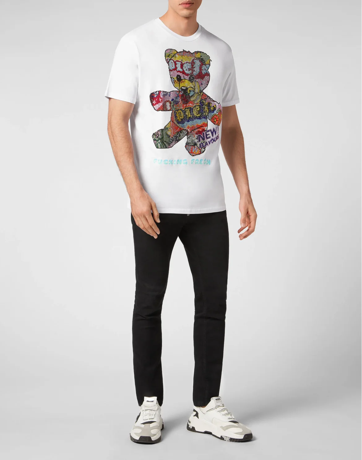 T-shirt Roundneck SS with crystals Tutti Frutti, цвет: Белый