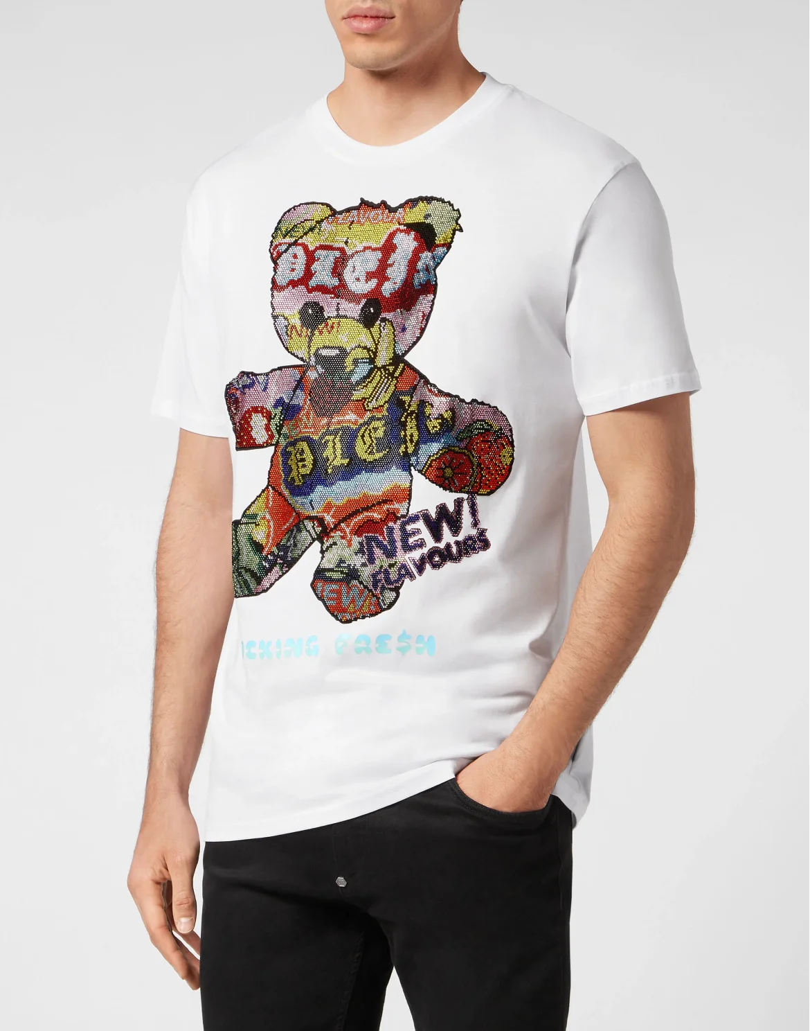 T-shirt Roundneck SS with crystals Tutti Frutti, цвет: Белый