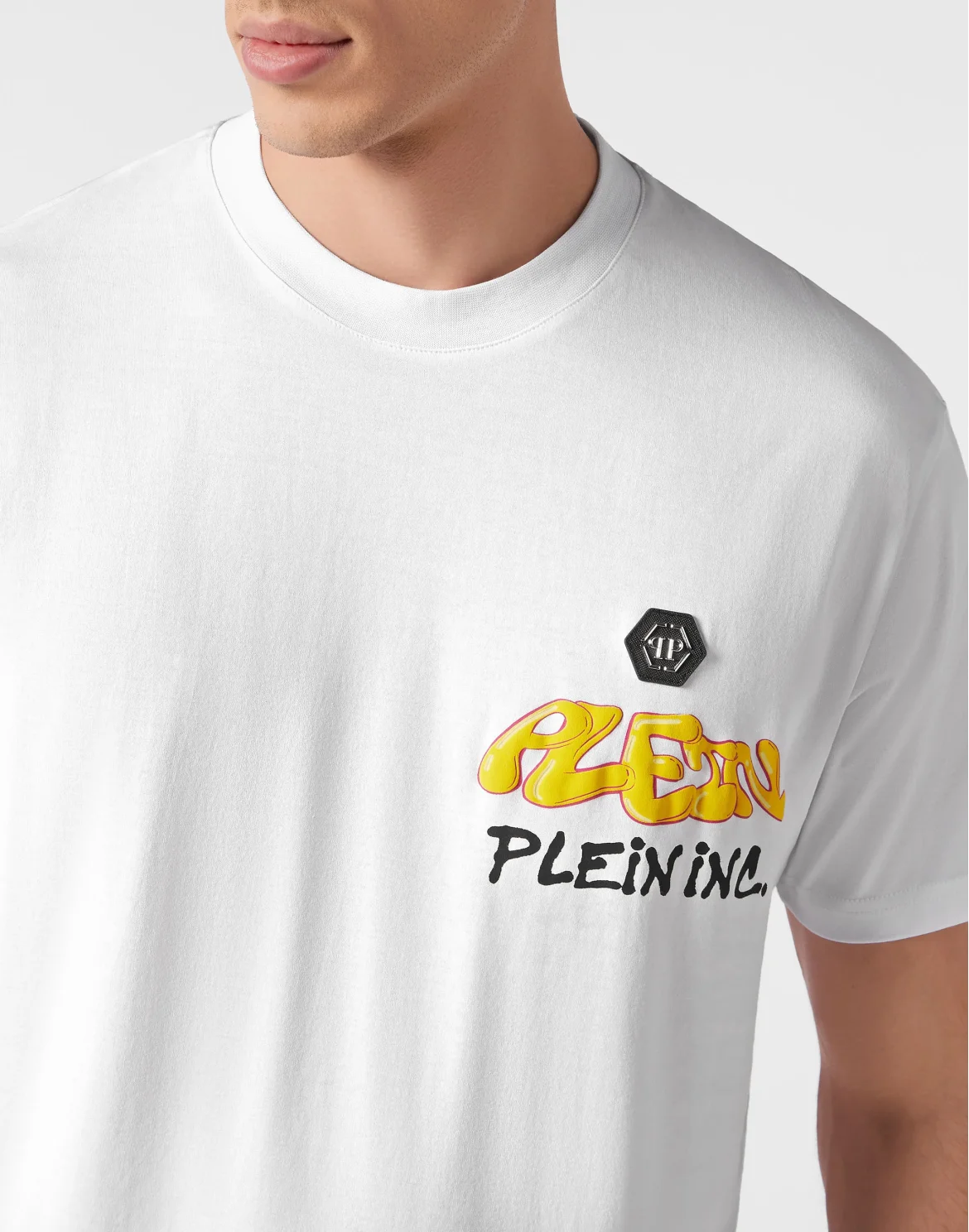 T-shirt Round Neck SS Bombing Graffiti, цвет: Белый