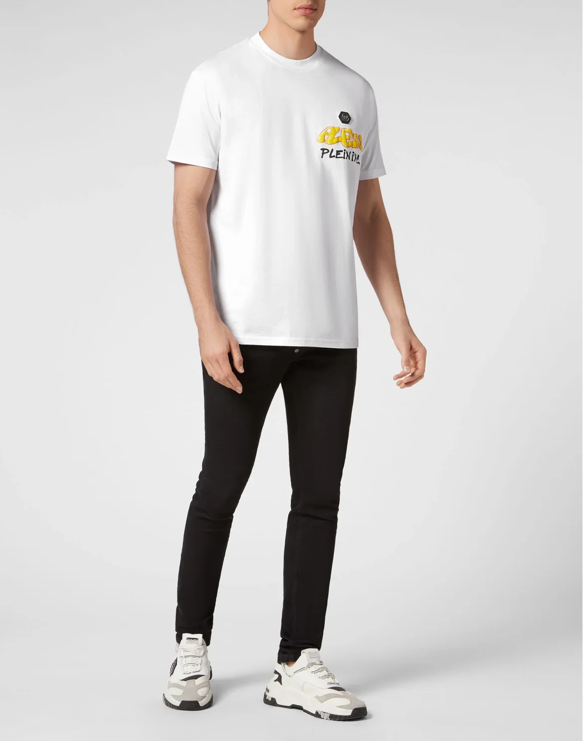 T-shirt Round Neck SS Bombing Graffiti, цвет: Белый