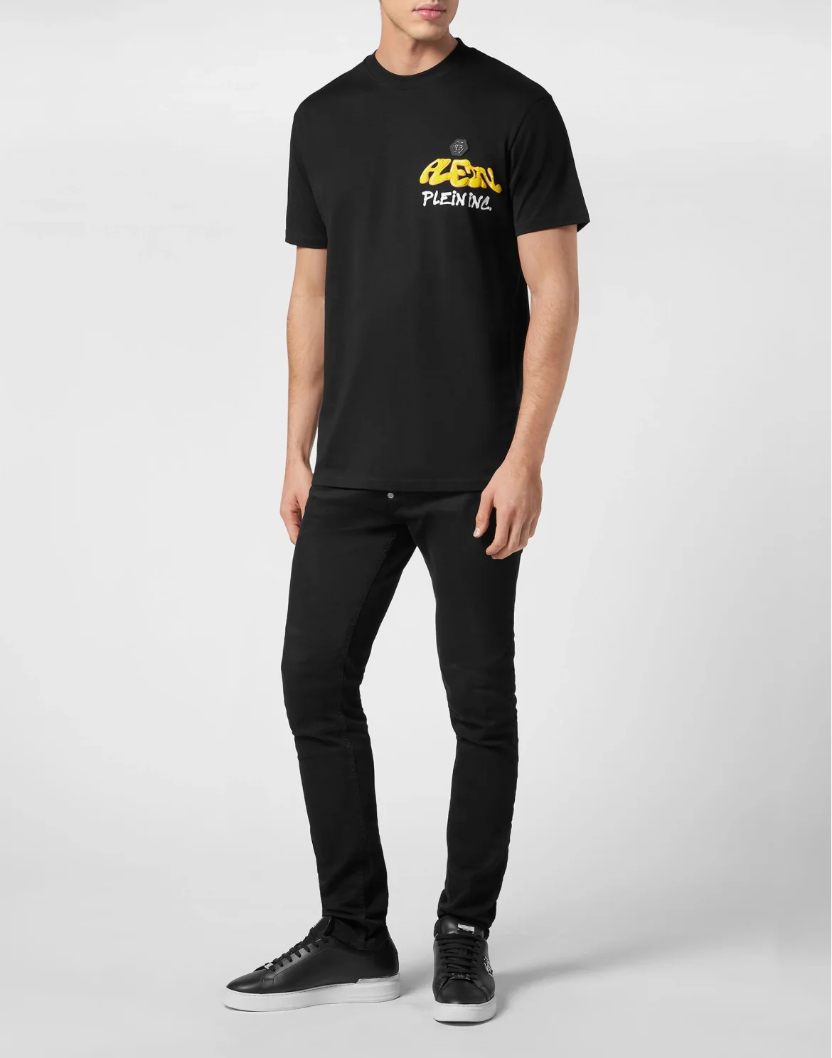 T-shirt Round Neck SS Bombing Graffiti, цвет: Черный