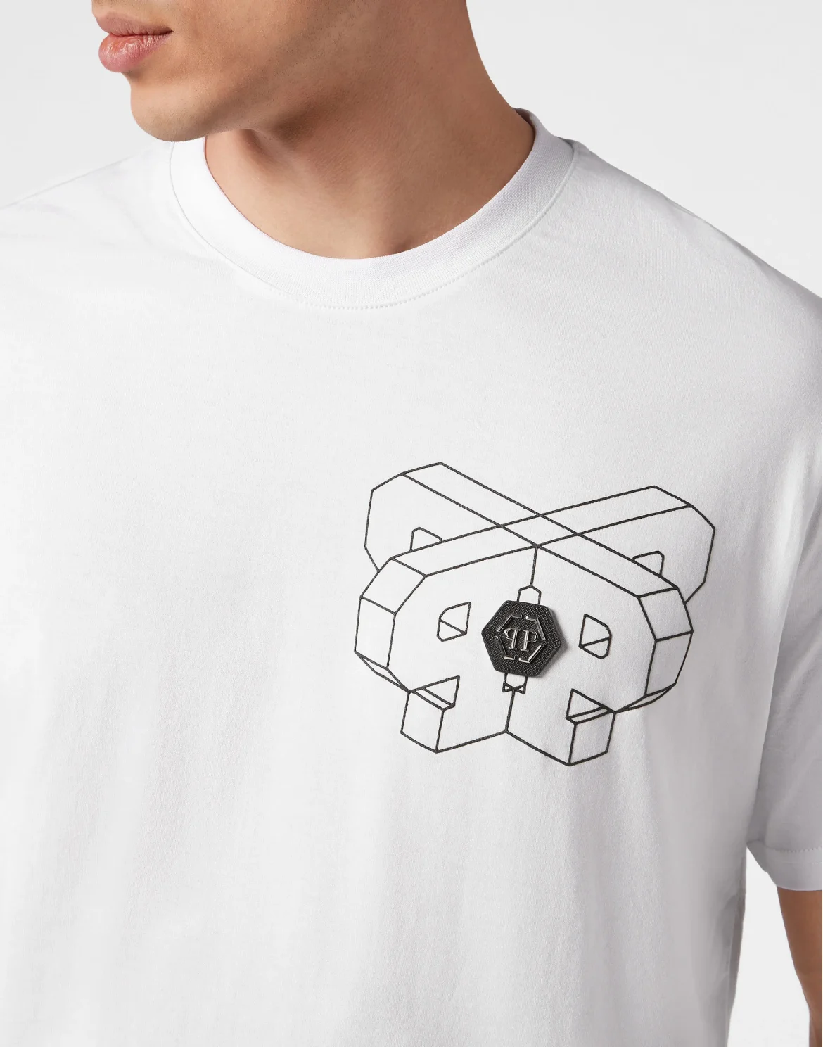 T-shirt Round Neck SS Wire Frame, цвет: Белый