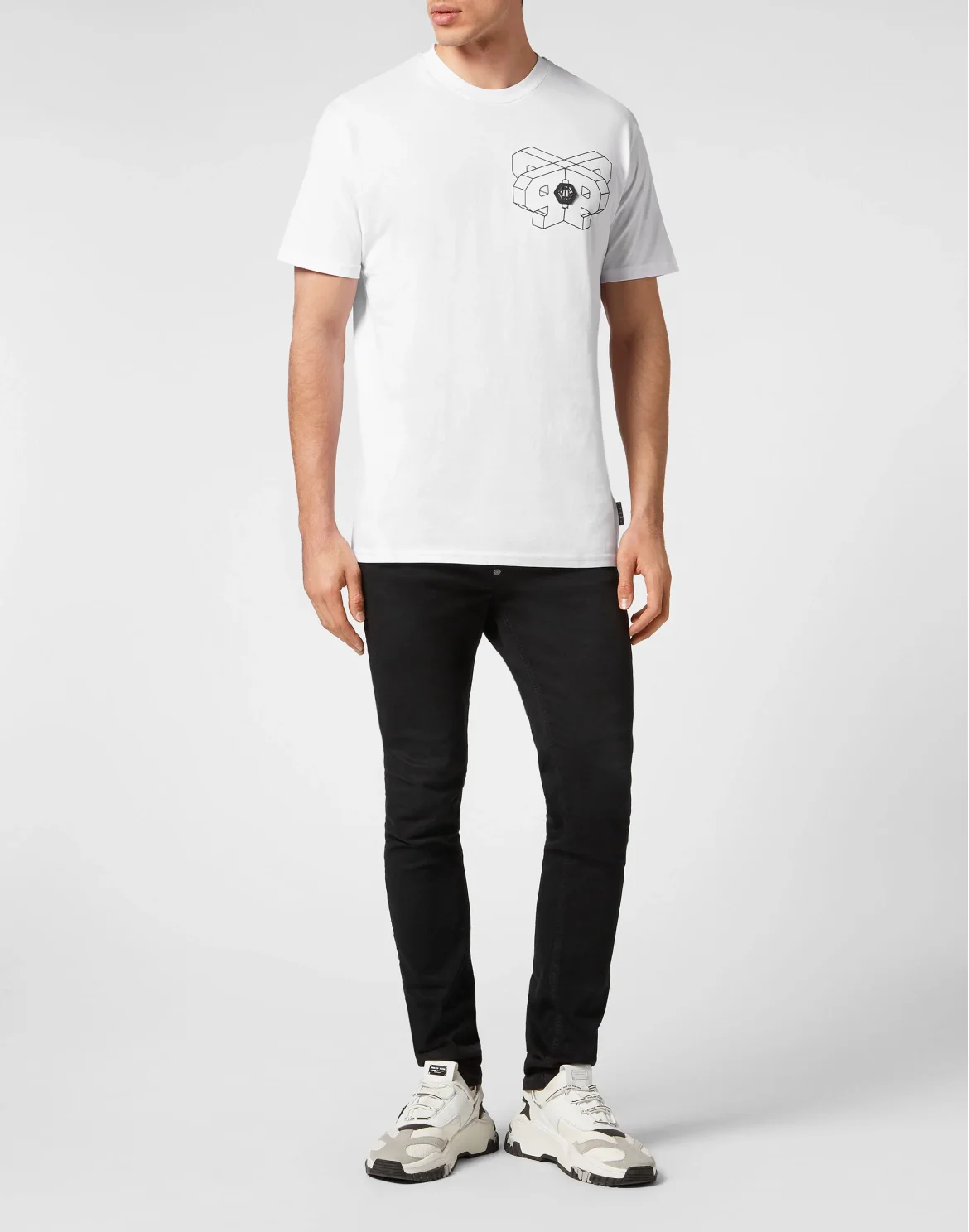 T-shirt Round Neck SS Wire Frame, цвет: Белый