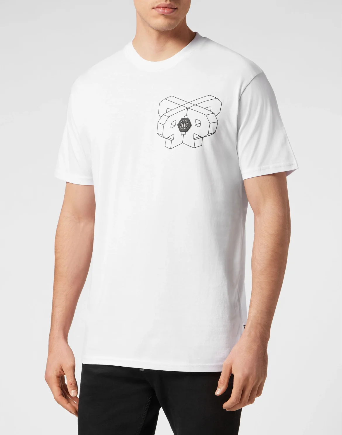 T-shirt Round Neck SS Wire Frame, цвет: Белый
