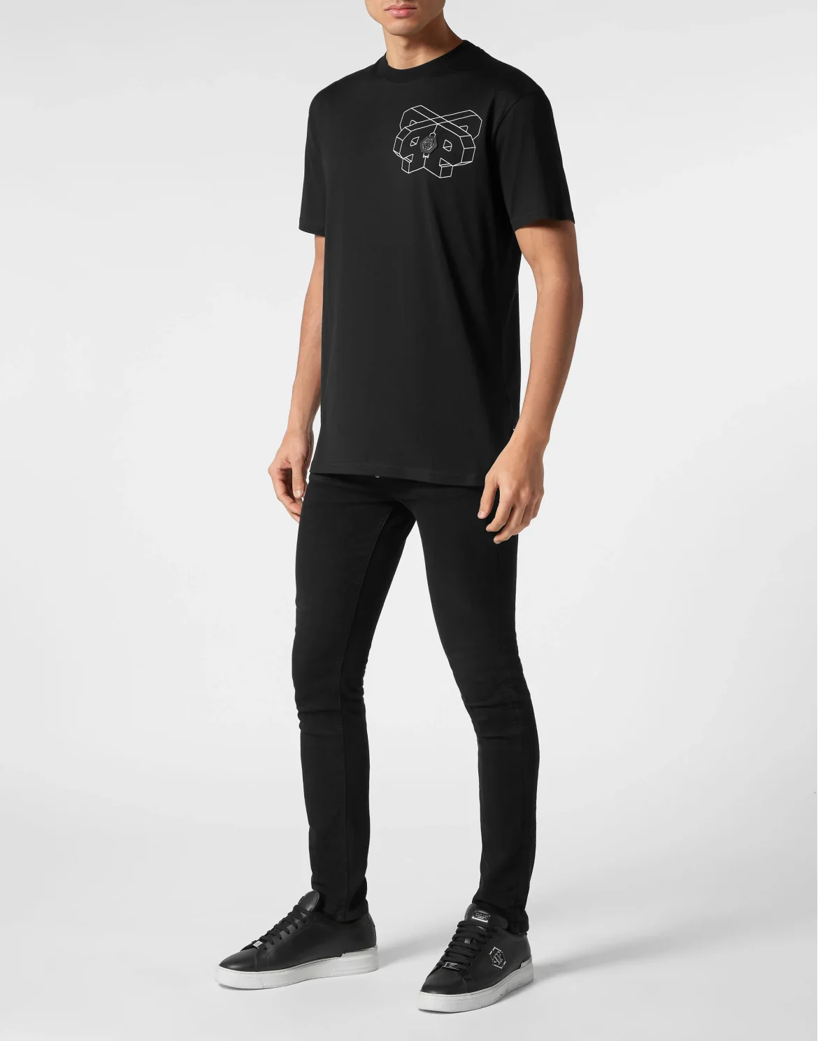 T-shirt Round Neck SS Wire Frame, цвет: Черный