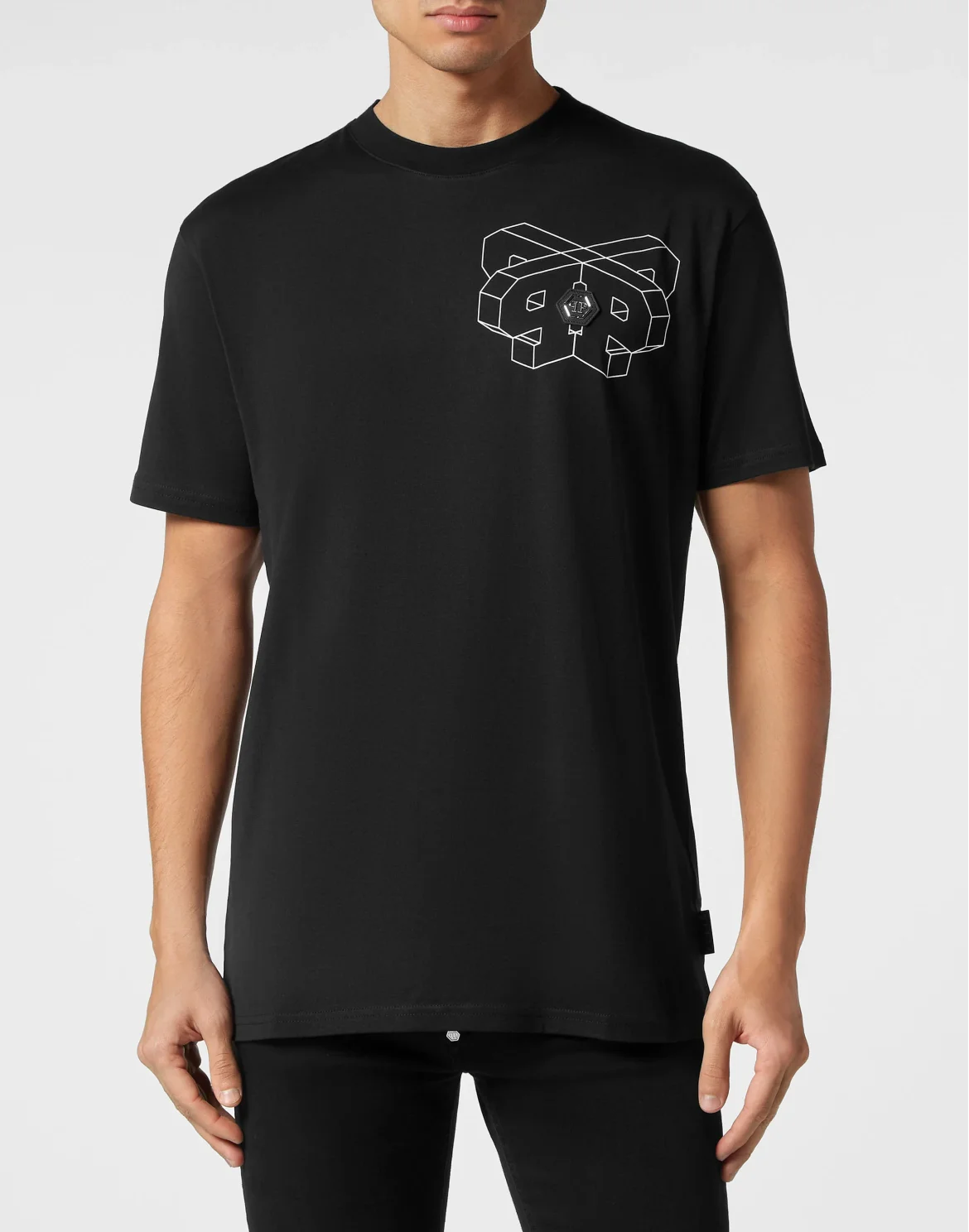 T-shirt Round Neck SS Wire Frame, цвет: Черный