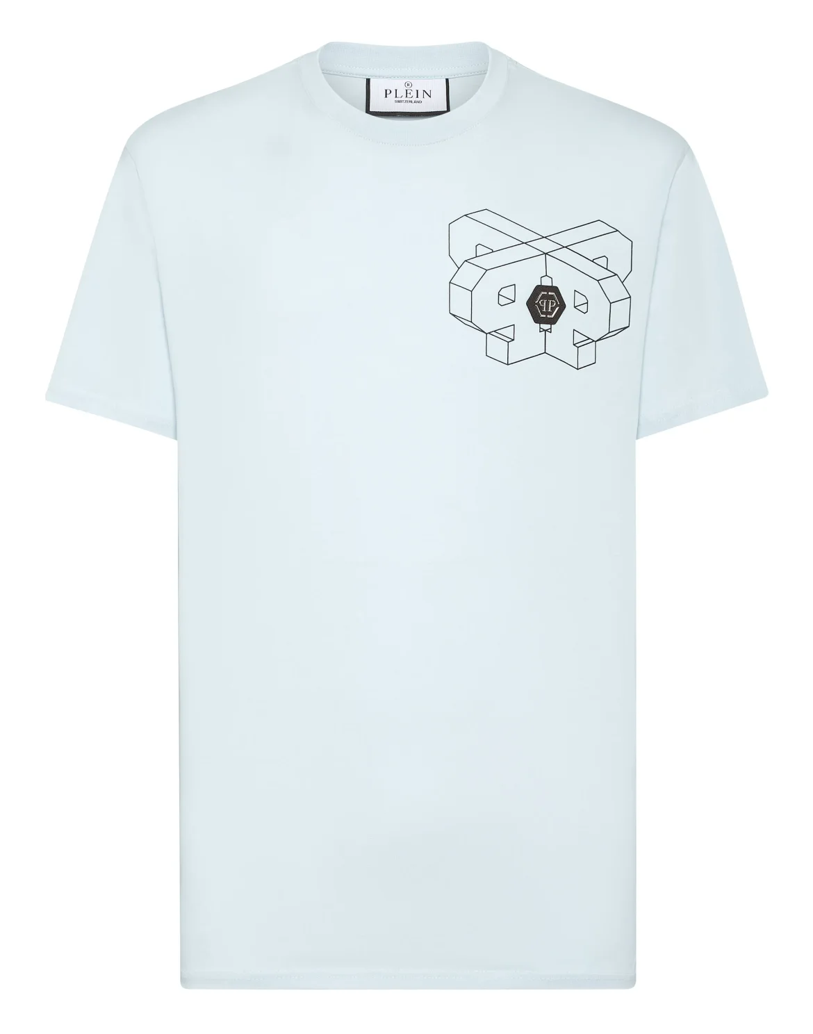 T-shirt Round Neck SS Wire Frame, цвет: Голубой