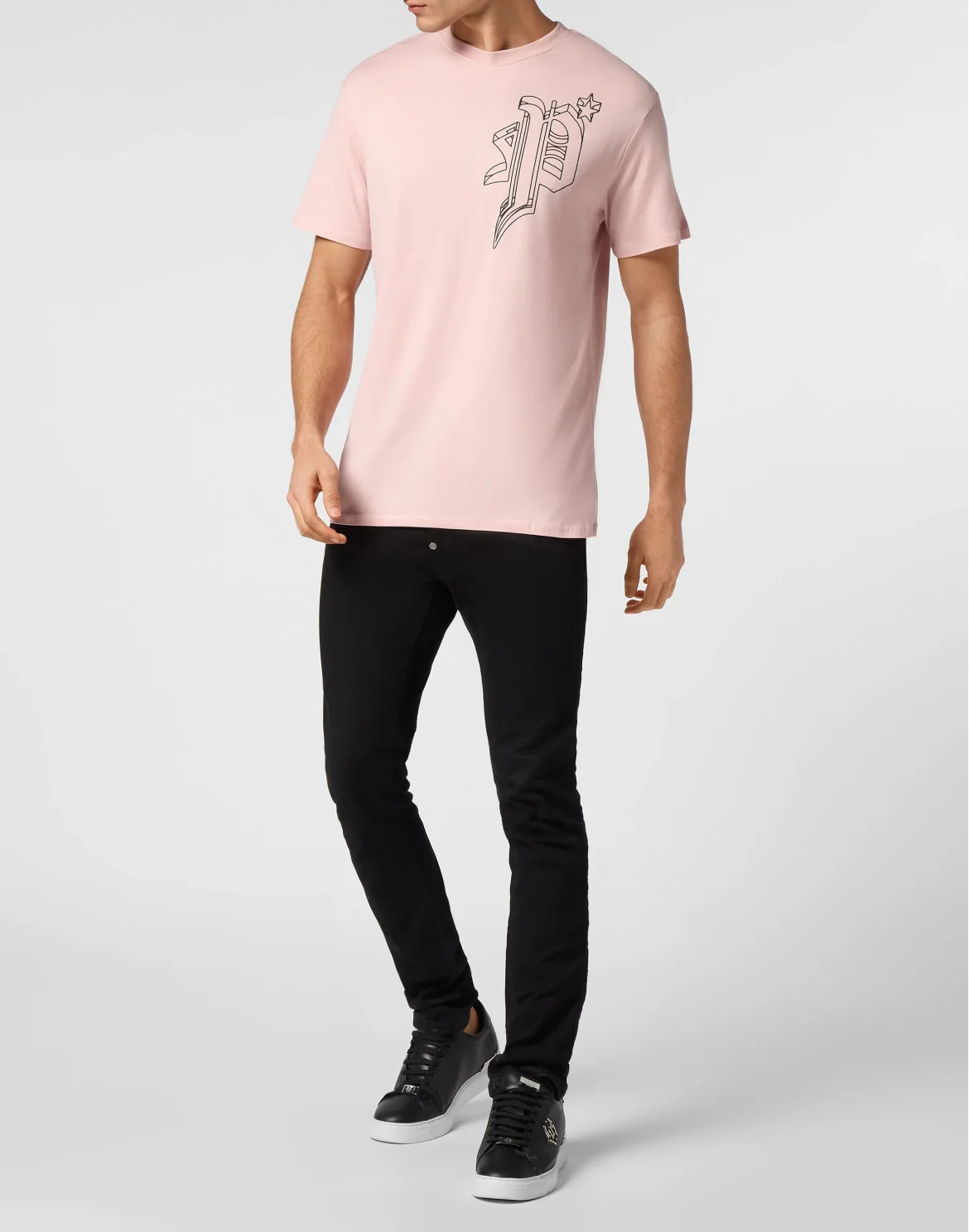T-shirt Round Neck SS Wire Frame, цвет: Розовый