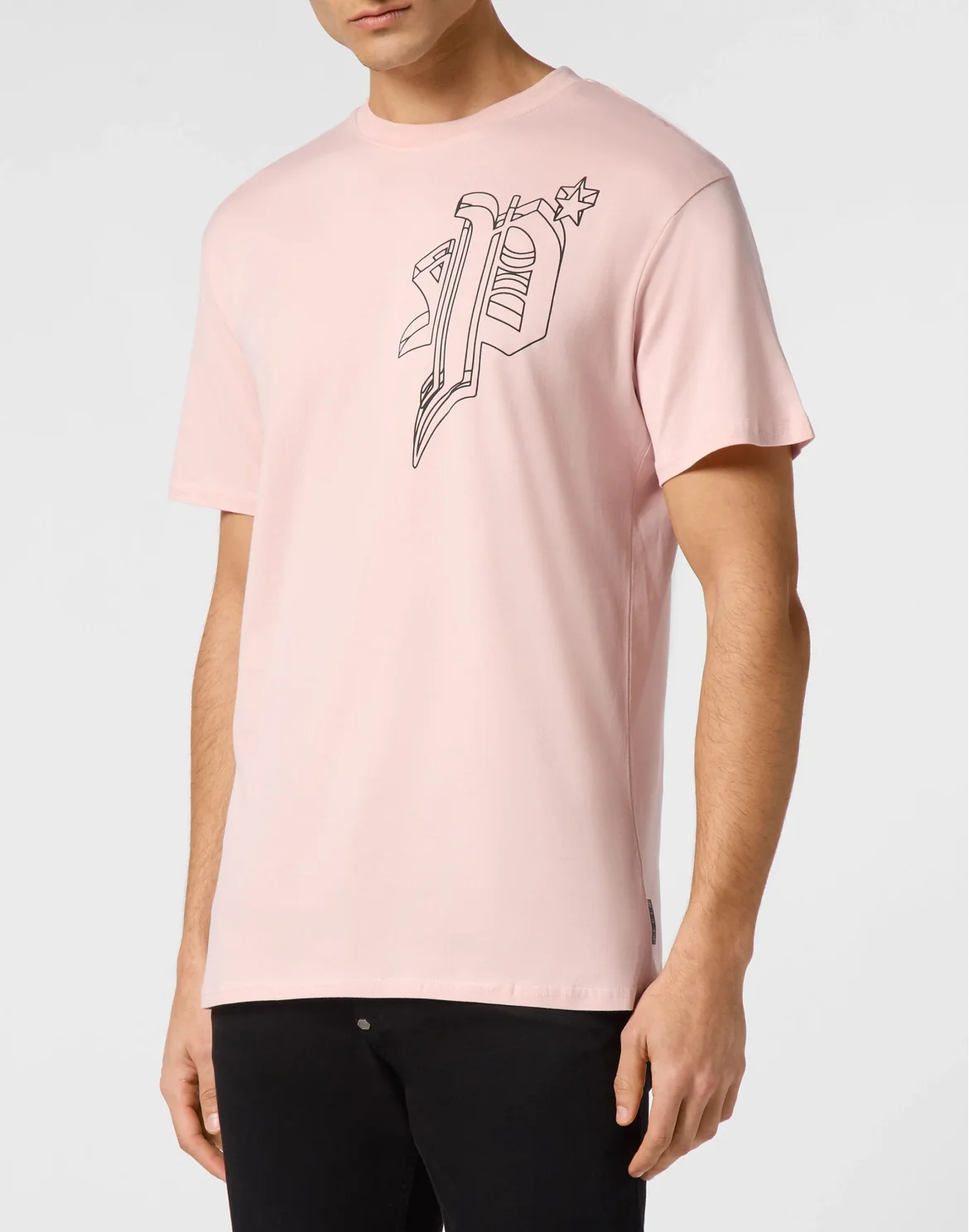 T-shirt Round Neck SS Wire Frame, цвет: Розовый