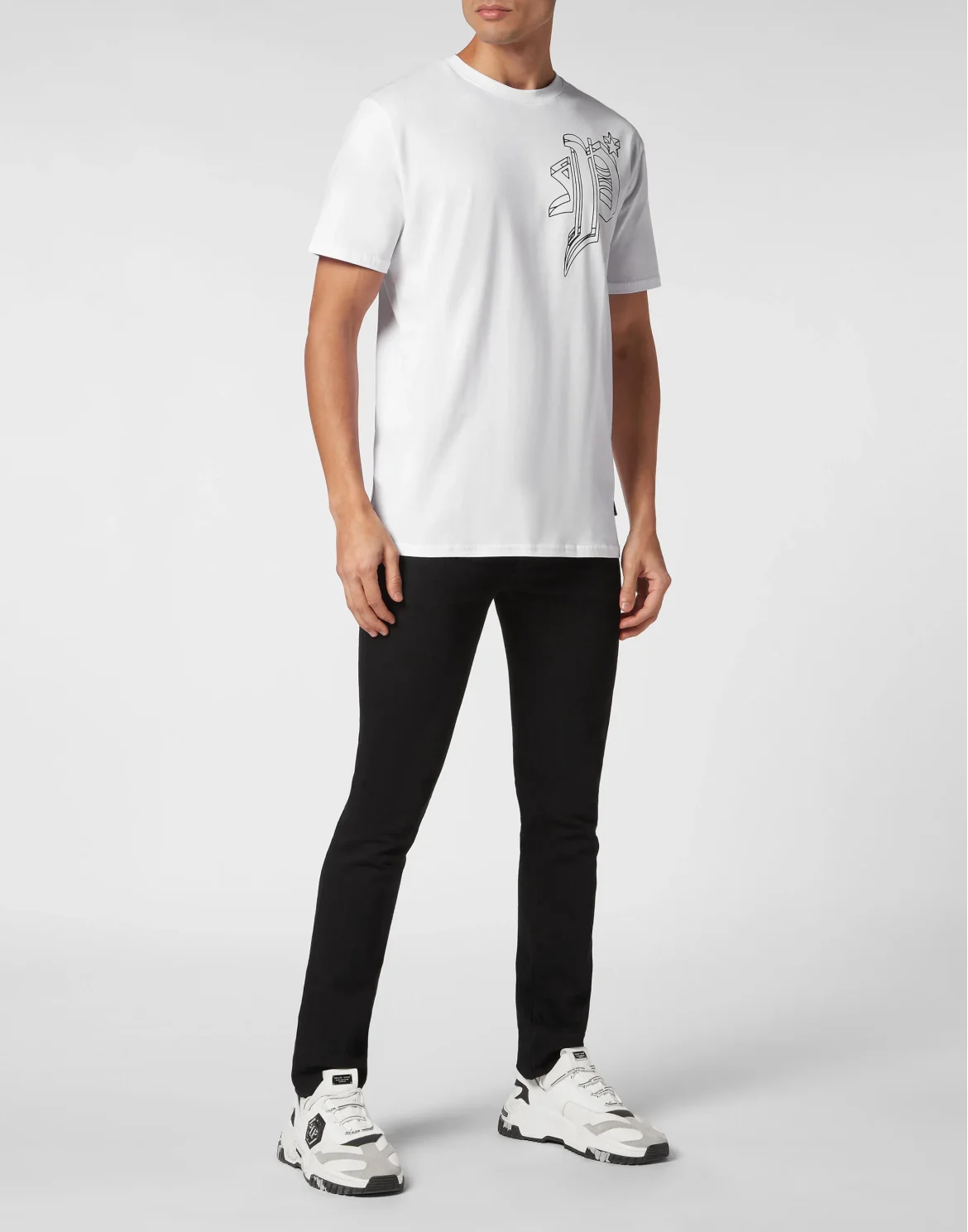 T-shirt Round Neck SS Wire Frame, цвет: Белый