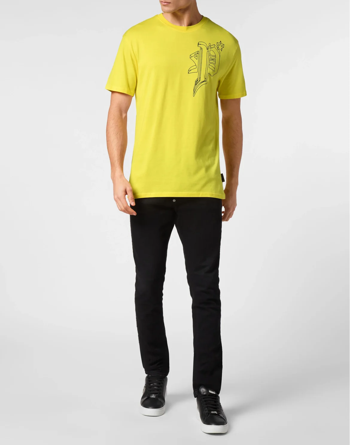 T-shirt Round Neck SS Wire Frame, цвет: Желтый