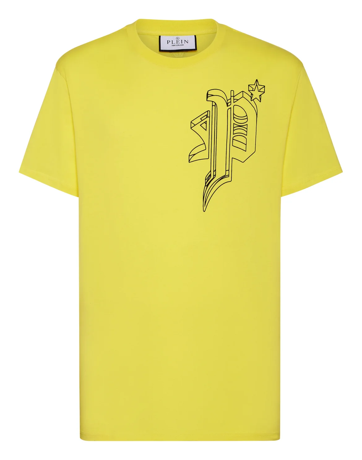 T-shirt Round Neck SS Wire Frame, цвет: Желтый