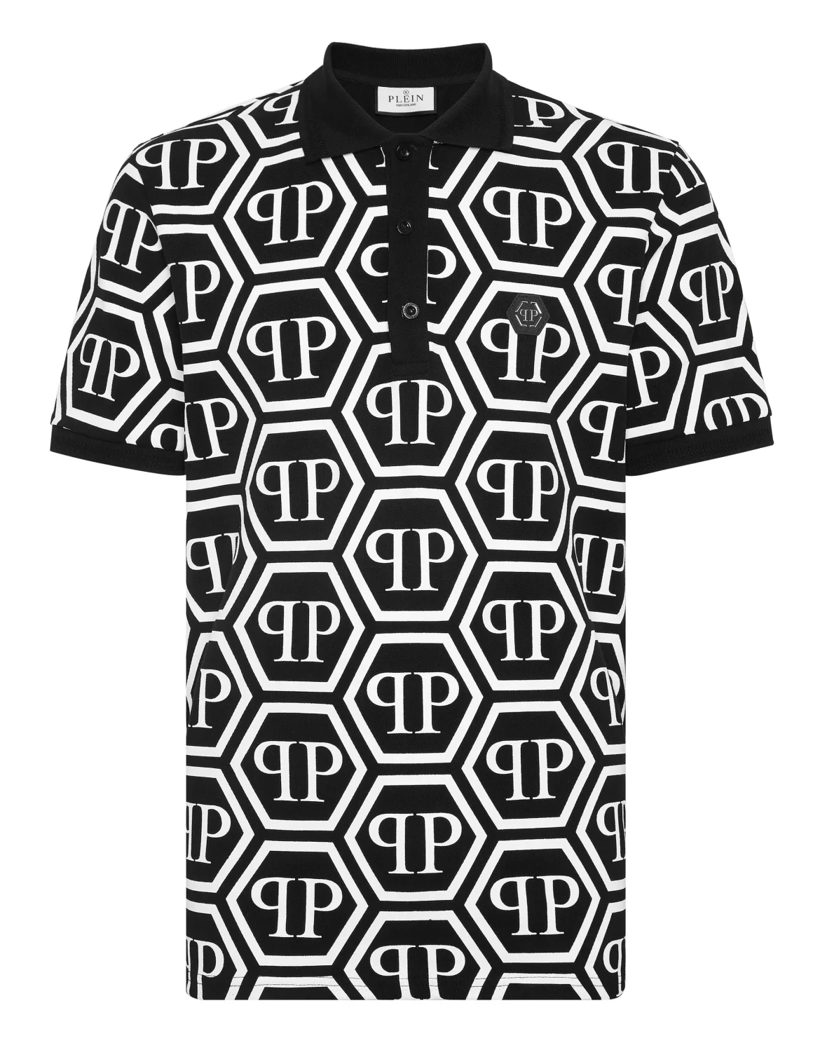 Piquet Polo Monogram, цвет: Черный