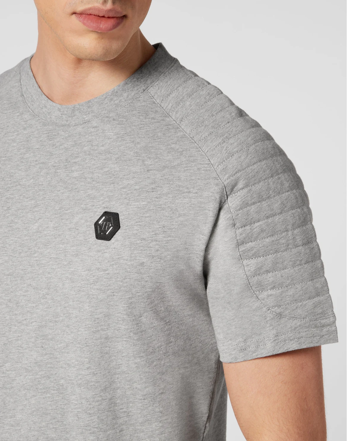 T-shirt Round Neck SS Cuts, цвет: Серый
