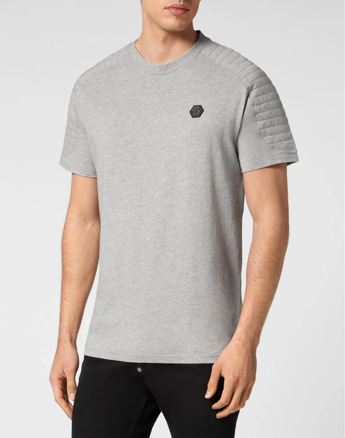 T-shirt Round Neck SS Cuts, цвет: Серый