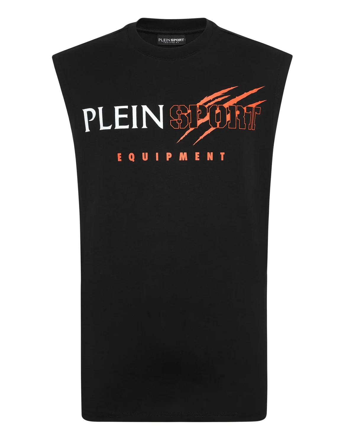 Sleeveless T-shirt Round Neck, цвет: Черный