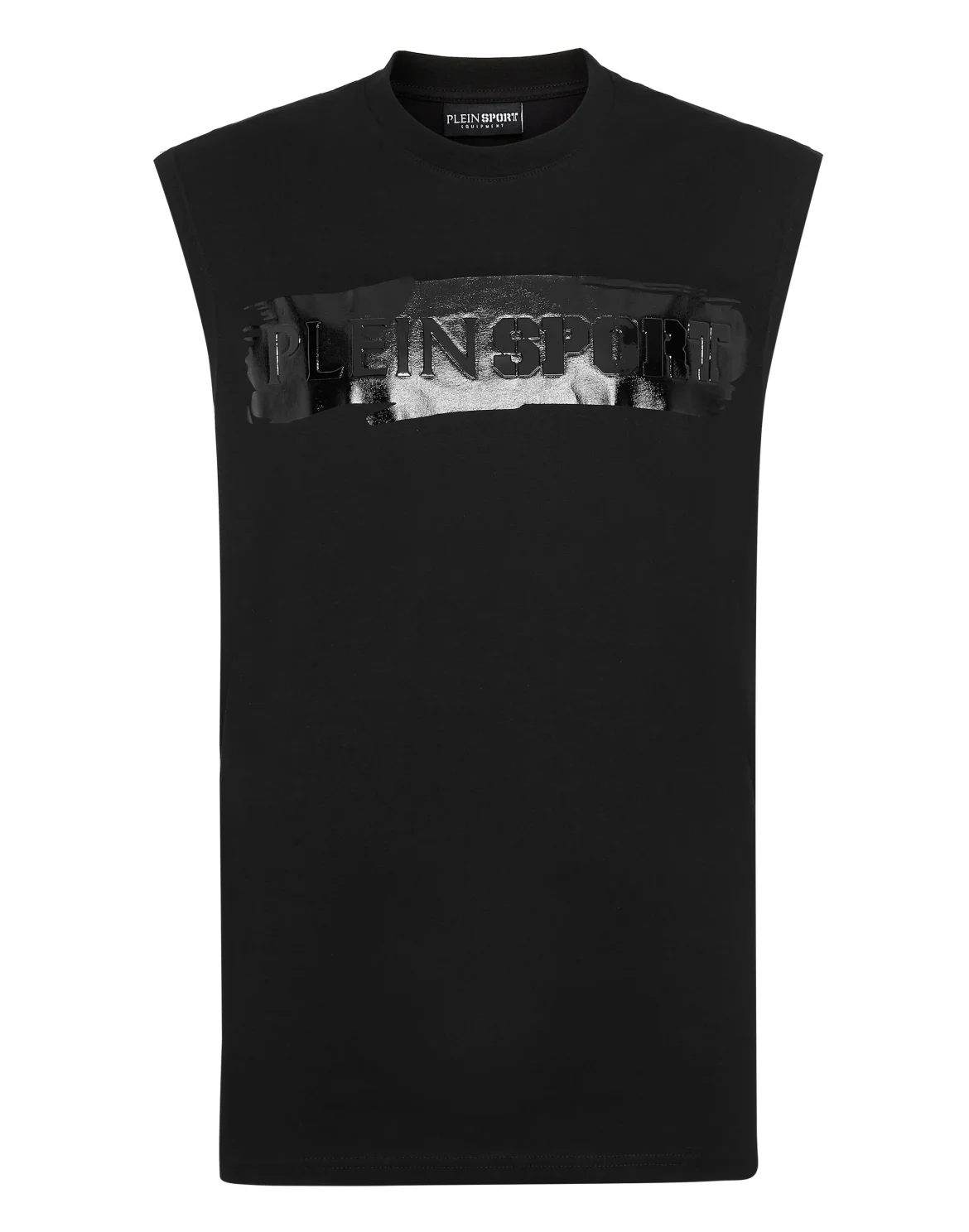 Sleeveless T-shirt Round Neck, цвет: Черный