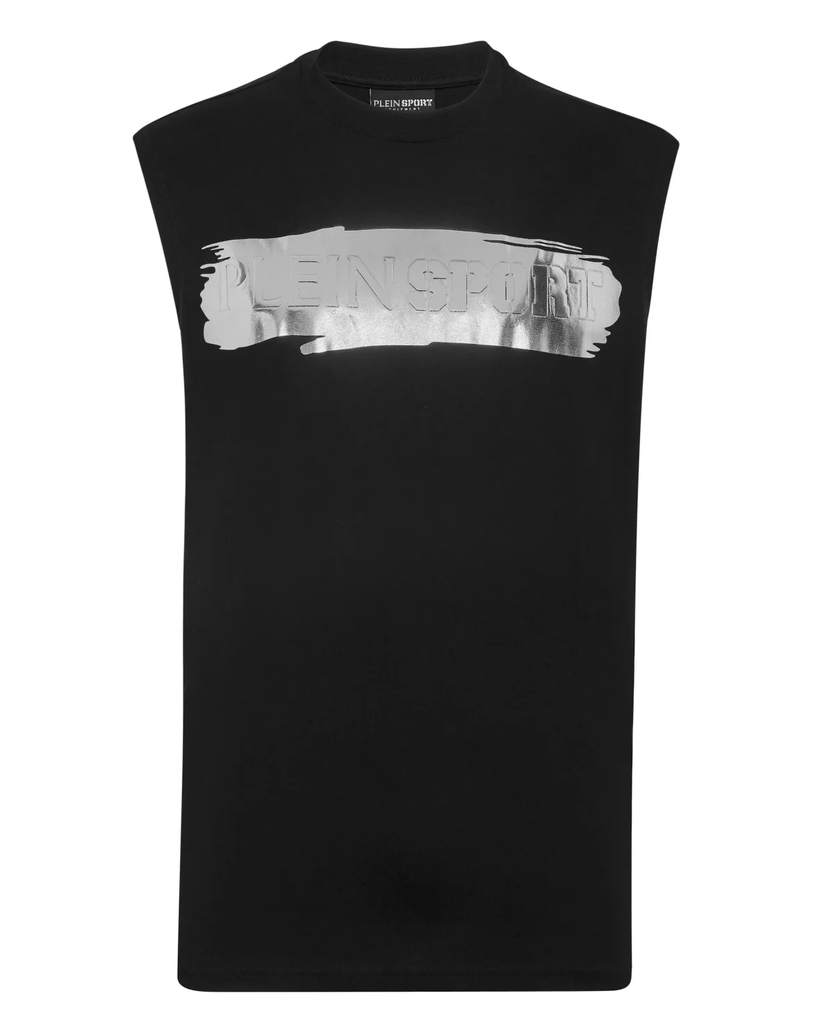 Sleeveless T-shirt Round Neck, цвет: Черный